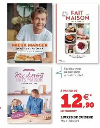 Super U Livres De Cuisine offre