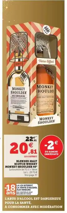 Blended Malt Scotch Whisky Monkey Shoulder 40°