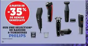 Super U Rasoirs & Tondeuses Philips offre