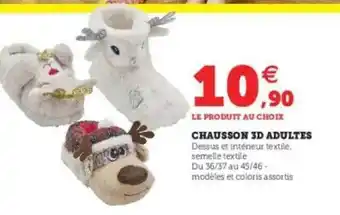 Chausson 3d Adultes