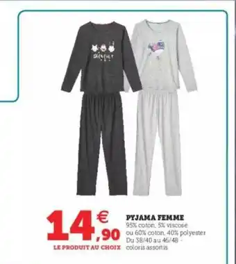 Super U Pyjama Femme offre