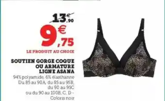 Super U Soutien Gorge Coque Ou Armature Ligne Asana offre