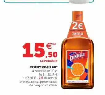 Super U Cointreau 40° offre