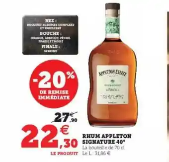 Rhum Appleton Signature 40°