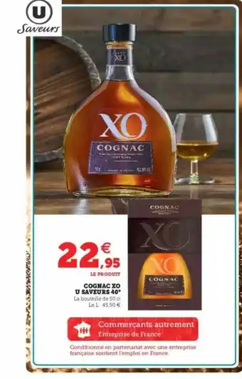 Super U Cognac Xo U Saveurs 40° offre
