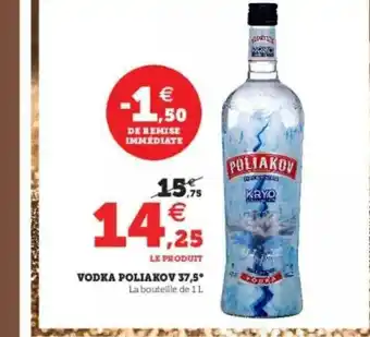 Super U Vodka Poliakov 37,5° offre