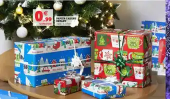 Super U Papier Cadeau Enfant offre