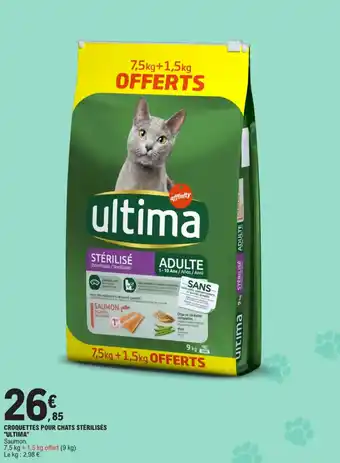 E.Leclerc "ULTIMA" Croquettes pour chats stérilisés offre