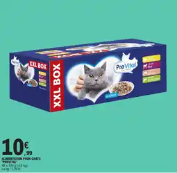 E.Leclerc "PREVITAL" Alimentation pour chats offre