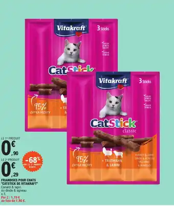 E.Leclerc "CATSTICK DE VITAKRAFT" Friandises pour chats offre