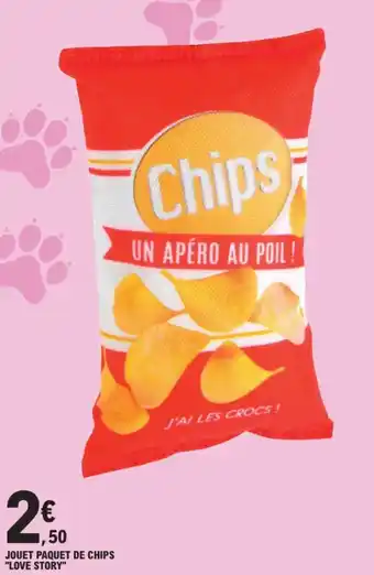 E.Leclerc Jouet paquet de chips "love story" offre