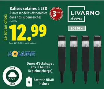 Lidl LIVARNO HOME Balises solaires à LED offre