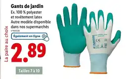 Lidl Gants de jardin offre