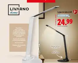 Lidl LIVARNO HOME Lampe de table à LED offre