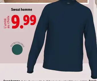 Lidl LIVERGY Sweat homme offre