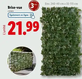 Lidl Brise-vue offre