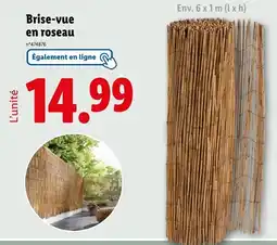 Lidl Brise-vue en roseau offre
