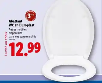 Lidl Abattant WC en Duroplast offre