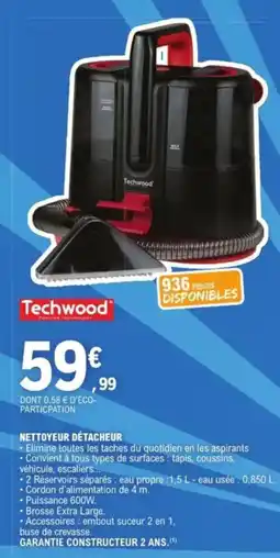 E.Leclerc TECHWOOD Nettoyeur détacheur offre