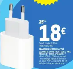 E.Leclerc Chargeur secteur apple offre