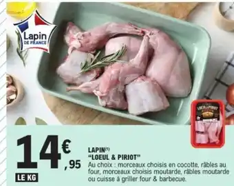 E.Leclerc "LOEUL & PIRIOT" Lapin offre