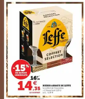 Super U Bières Abbaye De Leffe offre