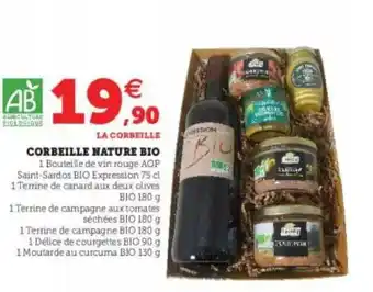 Super U Corbeille Nature Bio offre
