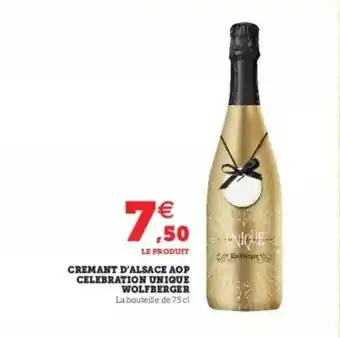Super U Crémant D'alsace Aop Célébration Unique Wolfberger offre