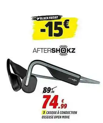 Intersport Casque à Conduction Osseuse Open Move Aftershokz offre