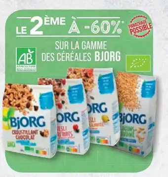 Match La Gamme Céréales Bjorg offre