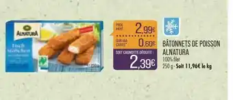 Match Bâtonnets De Poisson Alnatura offre