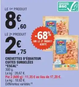 E.Leclerc "ESCAL"  Cuites surgelées offre