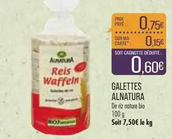 Match Galettes Alnatura offre