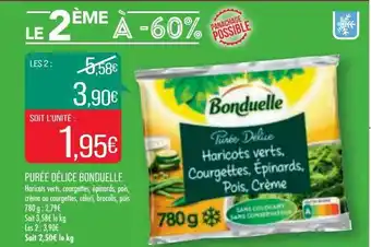 Match Purée Délice Bonduelle offre