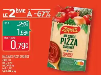 Match Ma Sauce Pizza Cuisinée Zapetti offre
