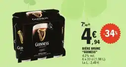 E.Leclerc "GUINESS" Bière brune offre