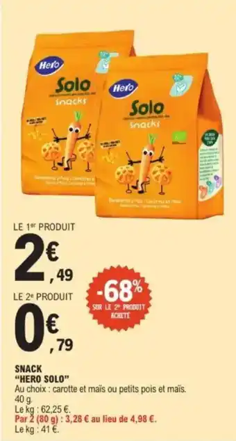 E.Leclerc "HERO SOLO" Snack offre