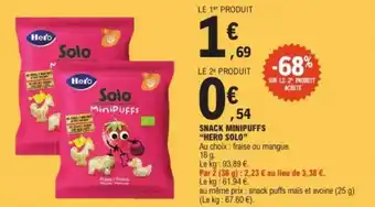 E.Leclerc "HERO SOLO" Snack minipuffs offre