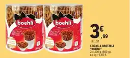 E.Leclerc "BOEHLI" Sticks & bretzels offre