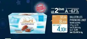 Match Ballotin Les Pyrenéens Lindt offre