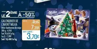 Match Calendrier De L'avent Milka offre