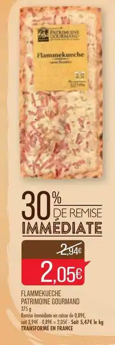 Match Flammekueche Patrimoine Gourmand offre