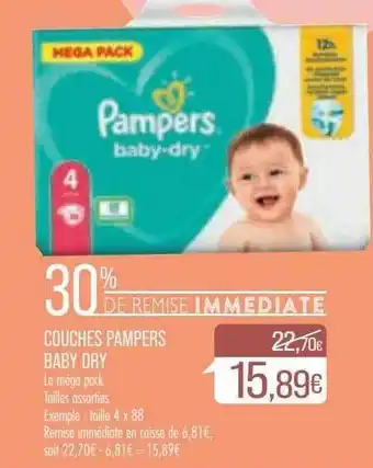 Match Couches Pampers Baby Dry offre