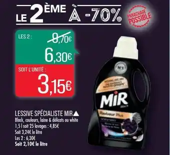 Match Lessive Spécialiste Mir offre