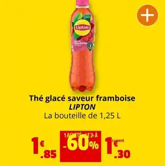 Coccinelle Express Thé glacé saveur framboise LIPTON offre