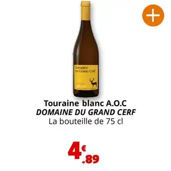 Coccinelle Express Touraine blanc A.O.C DOMAINE DU GRAND CERF offre