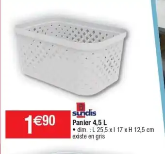 Cora x Carrefour Panier 4,5 L offre