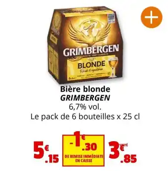 Coccinelle Express Bière blonde GRIMBERGEN offre