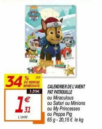 Netto Calendrier De L'avent Pat Patrouille offre
