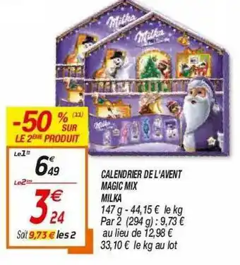 Netto Calendrier De L'avent Magic Mix Milka offre